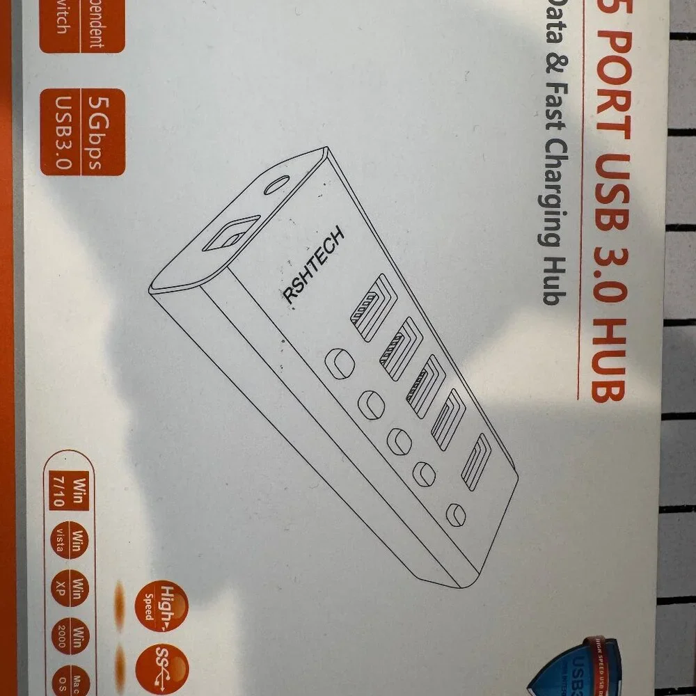 RSHTECH 5 PORT USB 3.0 HUB